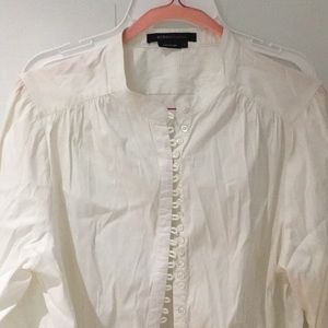 Full placket button down white shirt